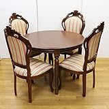 ダイニングテーブル5点セット 4人用 テーブルセット 100cm ダイニングチェア ピンク イタリア