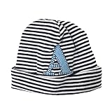 マッドパイ 帽子 Mud Pie キャップ ハット イニシャル A コットン ボーダー ネイビー 1502199A [並行輸入品]