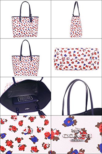 [コーチ]&nbsp;COACH&nbsp;バッグ&nbsp;(トートバッグ)&nbsp;F57668&nbsp;チョークマルチ×ミッドナイト&nbsp;SVLMH&nbsp;レザー&nbsp;トートバッグ&nbsp;レディース&nbsp;[アウトレット品]&nbsp;[並行輸入品]