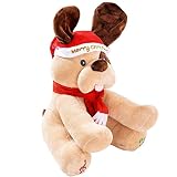 svitlife Ginger Holiday Animated Plush Singing peek-a-booクリスマス犬Plush Animated SingingクリスマスSingsぬいぐるみ