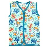 アンパンマン ショートスリーパー ベスト かいまき はんてん パジャマ ANPANMAN fo-apfw01 サックス