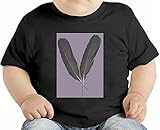 Black Feathers オーガニックベビーTシャツ 12 - 18 Months