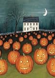 Toland Home Garden Pumpkin Hollow House 12.5 x 18-Inch Decorative USA-Produced Garden Flag [並行輸入品]