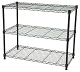 エイ・アイ・エス(AIS) スチールラック支柱径19mm 3段 幅75奥行35高さ60.4cm ブラウン SRS-7535BR