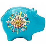 ブルー貯金箱