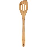Maxwell & Williams Evergreen Bamboo Slotted Peaked Spoon, 33 cm