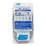 ダイオ化成 網戸用 網押えゴム 6.8mm×7m グレイ 太さ 6.8mm