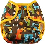 Blueberry Coveralls Diaper Cover, Dino Party by Blueberry [並行輸入品]