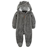 Carter's(カーターズ) くまさん着ぐるみ風フード足付カバーオール(GrayBrown)≪2017年モデル≫ 6M(3-6ヶ月) [並行輸入品]