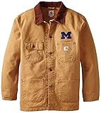 NCAA Michigan Wolverines Boy 's Weathered Chore Coat ブラウン