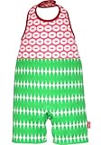 BIBPA グラフィックライン 70~90cm ピンク×グリーン 綿100% B-007-PKGR