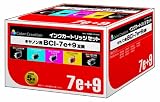 カラークリエーション 互換インクカートリッジキャノン BCI-7e・9BK互換 5個パック NIC-7E9BK-5PACK (ブラック/シアン/マゼンダ/イエロー)