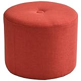 タンスのゲン スツール　チェア　丸型 オレンジ 11310005 01