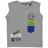 アスナロ（トップス 半袖tシャツ） ランクルTシャツ ベビー ワッペン使い 切替入り Tシャツ95 グレー