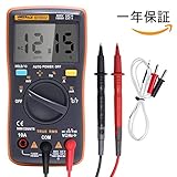 Bestface テスター デジタルマルチメーター 計測器 工業 電子計測機器 小型 電圧 電流 温度 周波数 コンデンサ ダイオード測定テスター バックライト搭載 12ヶ月保証 日本語説明書