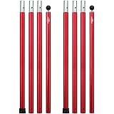Soomloomアルミポール テント･タープ設営用 A6061アルミニウム 外径28mm3節 /4節連結 1本/2本入り 分割式 プッシュボタン式 調節簡単 キャンプギア
