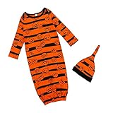 Baoblaze 全3サイズ　赤ちゃん　睡眠　ハロウィーン　毛布　ストライププリント　パジャマ 寝袋　帽子 - 6-12月
