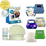 Tidy Tots Diapers Hassle Free 12 Diaper Hook & Loop Great Start Set With TweetHart Denim Star Chaser