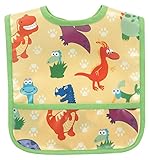 AM PM Kids! Small Laminated Bib, Dino-Mite by AM PM Kids!