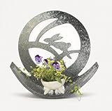 信楽焼　月ノ兎　ついたて 花器 花入 花瓶　 陶器