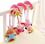 MoonFlower (ムーンフラワー) ベビー ベッド ハンギング メリー 赤ちゃん ジム ベビーカー ベビー用おもちゃ ガラガラ 知育玩具 プレゼント (2)