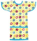 AM PM Kids! Sleeved Toddler Laminated Bib, Ladybugs & Flowers by AM PM Kids!