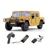 FMS 1:12スケール 2006 ハマーHummer H1 Alpha RTR 軍用車両 クローラー 4WDホビーRCカー 四輪ステアリング ラジコン車モデル 国内認証済み GM公式ライセンス商品 イエロー バッテリー＋充電器フルセット