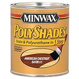 Minwax 61975 1 Quart Polyshades Satin Wood Stain, American Chestnut [並行輸入品]