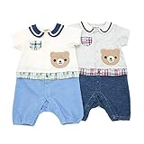 Piccolo(ピッコロ) 半袖グレコ (70～80cm) キムラタンの子供服 (34154-161b) グレー80