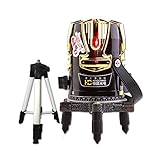恒昌光電 8ライン レーザー墨出し器+エレベーター三脚セット HCR03-8 4垂直・360°水平 墨出し器 水平器 フルライン測定器 MP-GL8