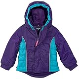 Cozy Cubプレミアム防水grow-with-meフード付き冬ジャケット、Girls Ages 1 – 6 カラー: パープル