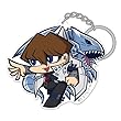 遊☆戯☆王 デュエルモンスターズ 海馬瀬人 & ブルーアイズ・ホワイトドラゴン アクリルつままれキーホルダー