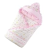 yougheny 赤ちゃん フカフカ おくるみ 産着 寝袋 あったか 90ｘ90cm 防寒 出産祝 ブランケット スリーパー 可愛い 新生児 幼児 プレゼント ベビー用品 冬 お出掛け (ピンク)