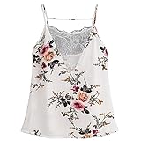 上着 Timsa トップス レディース インナーウェア 花柄 シフォンシャツ 無袖 フリル Tシャツ 春夏 タンクトップ 女性 T-shirt 通勤 通学 旅行 日常 プレゼント コーディネート用 (