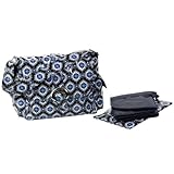 Kalencom Midi Coated Diaper Buckle Bag, Navy Medallion by Kalencom [並行輸入品]