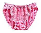 [フォレスト] エレガント薔薇柄チュールレース・フルバック・ショーツ・4307 (L, ローズ)