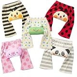 せんべいまんじゅう　ベビー　長ズボン　子供ハーフパンツ　ロング　7分丈スパッツ　子供　レギンス　PPパンツ　ハーフ丈　出産祝い　ストレートパンツ　カジュアル　男の子　女の子　パジャマ　５枚組