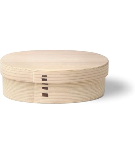 Amazon｜秋田大館 りょうび庵 無塗装 曲げわっぱ こばん弁当（小