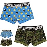 ダブルB (mikihouse) 星＆カモフラ柄ボクサーパンツセット〈2枚1セット〉 (60-2456-979) 120cm カーキ（37）