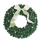 彩か SAIKA リース M 緑 グリーン インテリア 玄関飾り キュート CXO-120Mg Small pinecone&Berry Wreath M Green