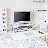 リビングラック AVボード キャスター付き テレビ台 ホワイト