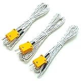 （Island Puppy） K型 温度計 用 熱電対 計測 ワイヤー タイプ 5m 3m 1m 長さ組合せ プローブ センサー (3m×3本)