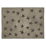 Lorena Canals Messy Stars Washable Rug (Linen/Dark Grey) by Lorena Canals