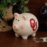 NCAAオクラホマ大学の公式チーム貯金箱、マルチカラー、1サイズ