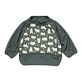 西松屋 EFD 長袖食事用エプロン（しろくま）【80-90cm】 ベビー ベビーサイズ 男の子