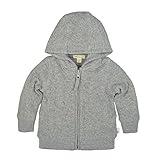 Burt 's Bees Baby Baby Organic Zip Front Hoodie カラー: グレイ