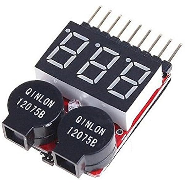 Amazon リポバッテリーアラーム 簡易電圧チェッカー 2 8セル Lipo Life Li Ion 対応 ラジコン ドローン 通販