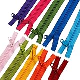 Y.K.K 45コイルカラフルファスナー 30cm 10色セット 45CFC30-10MIX