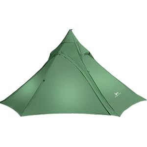 TOMOUNT ワンポールテント ティピーテント コンパクト ピラミッド型 1-2人用 超軽量 キャンプ用 インディアン…