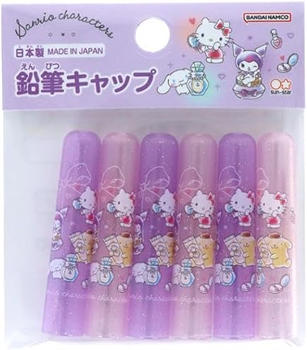サンリオ　キャラクター付き鉛筆キャップ 5個入り Amazon.co.jp: サンリオキャラクターズ[鉛筆キャップ]えんぴつカバー5
